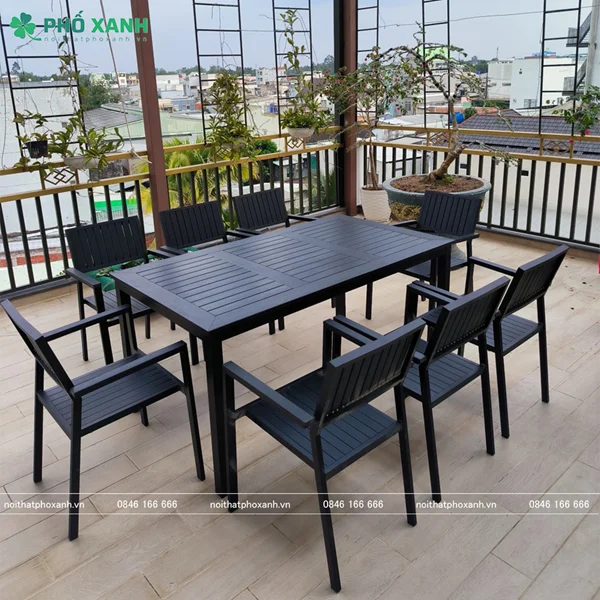 Vì sao bàn ghế composite sân vườn được ưa chuộng?