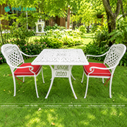 Đặt hàng Bộ bàn ghế nhôm đúc hình vuông BND-9090TK