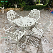 Bộ bàn ghế nhôm đúc sân vườn,ban công mặt tròn BND-D78CRTK