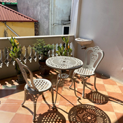 Bộ bàn ghế nhôm đúc nhỏ ngoài trời sân vườn,ban công BND-60CCTK