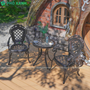 Bộ bàn ghế hợp kim nhôm nhỏ mặt đá BND-MD70TTD lựa chọn tối ưu cho cafe sân vườn