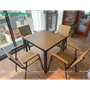Bộ bàn ghế nhà hàng, cafe sân vườn chất liệu Composite (Polywood) BCP-8080NGKD