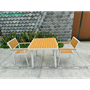 Bộ bàn ghế nhà hàng, cafe sân vườn chất liệu Composite (Polywood) BCP-8080NVKT