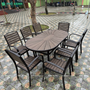 Bộ bàn ghế nhựa Composite nhà hàng sân vườn BCP-15090NXKD