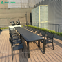 Bộ bàn ghế nan nhựa Composite nhà hàng quán cafe BCP-15080NDKD