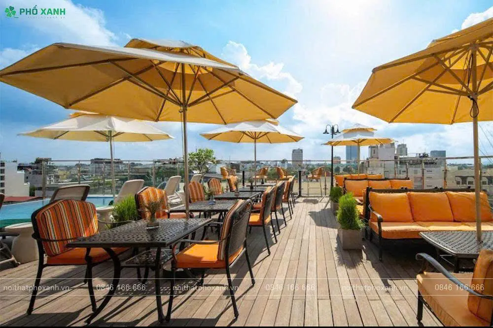 Nội Thất Phố Xanh: Kiến Tạo Không Gian Sân Vườn Đẳng Cấp Tại Khách Sạn Novatal Hà Nội