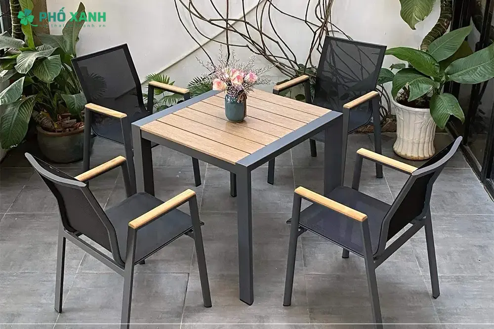 Cách bảo trì và làm sạch bàn ghế Textilene